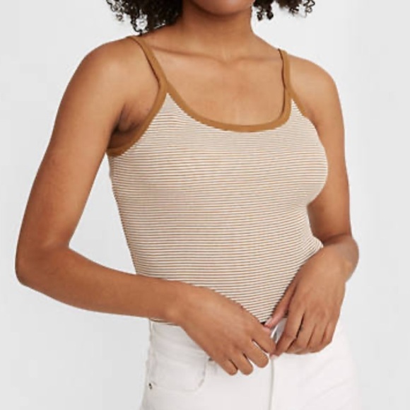 NWT Levi’s Takeout Striped Cropped Tank Top - Picture 3 of 6